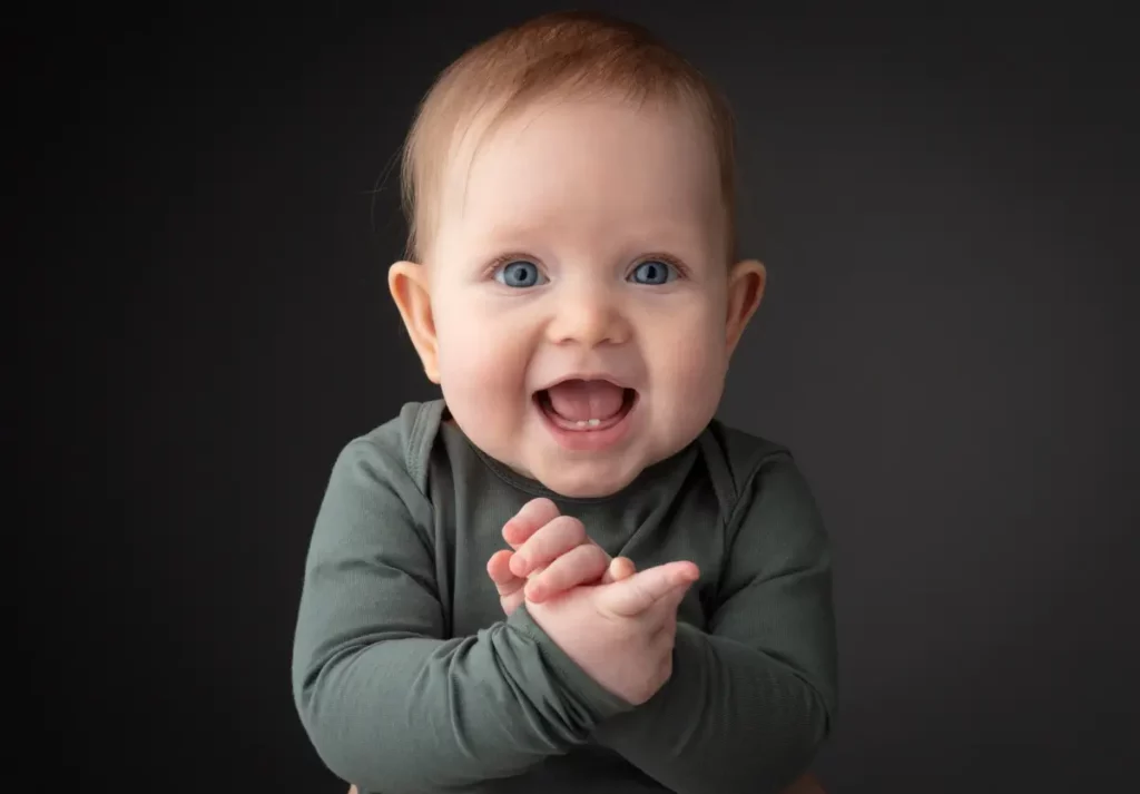 babyfoto door fotograaf in studio - foto(c)Kwinten Verspeurt