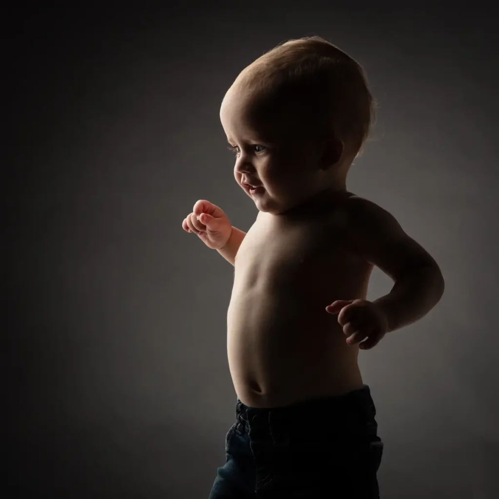 babyfoto door fotograaf in studio - George foto©Kwinten Verspeurt