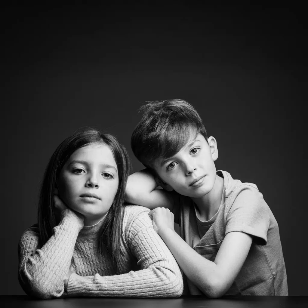 foto van kinderen door fotograaf in studio