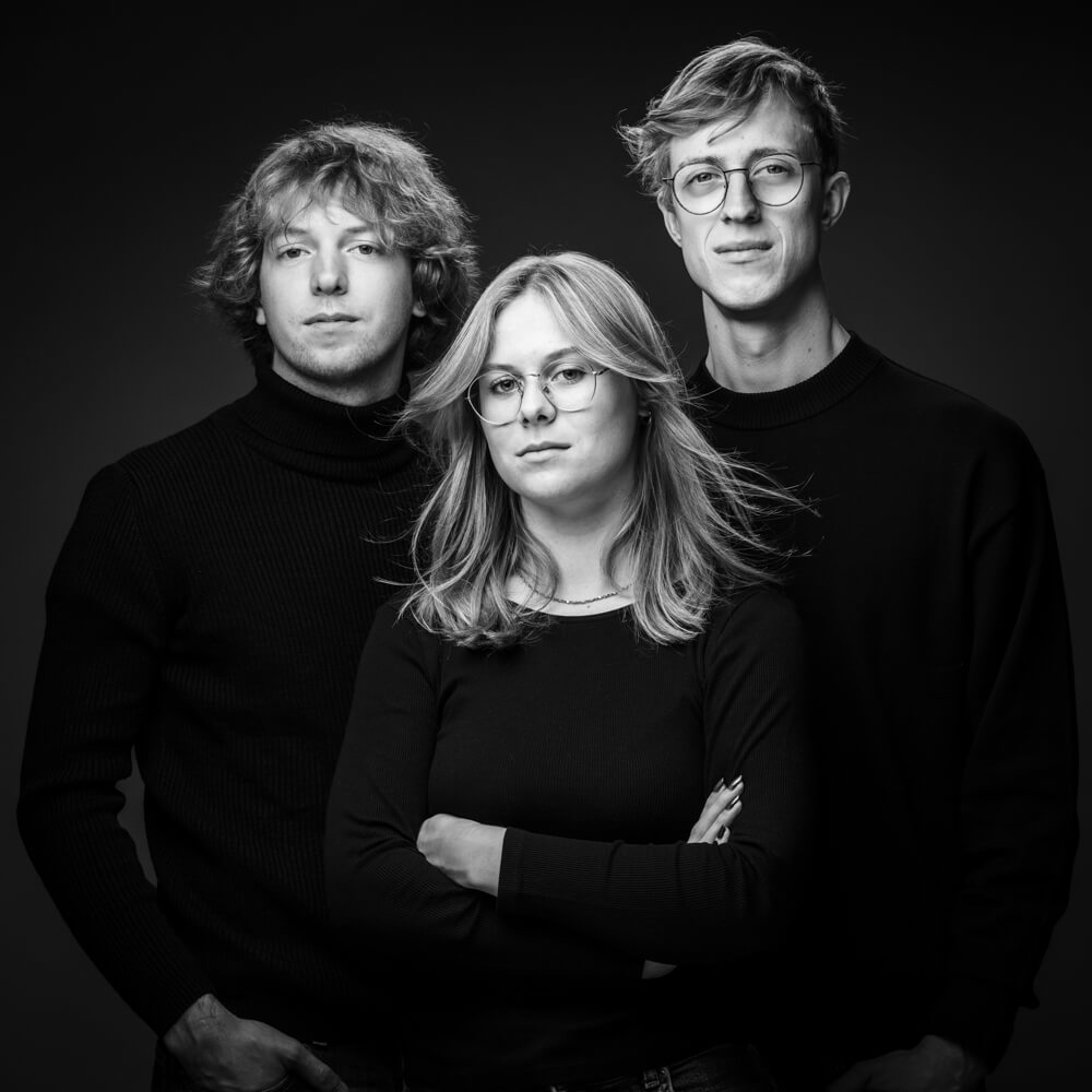 3 tiener kinderen - familiefoto - Familie De Sagher