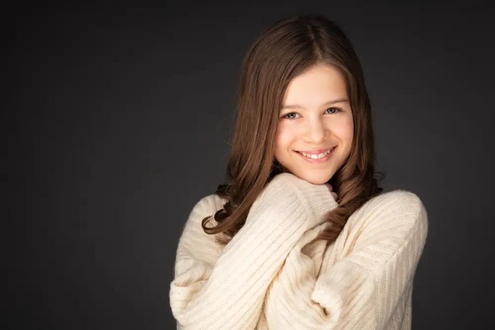 Communie foto meisje in studio - Eleonore en Victoria