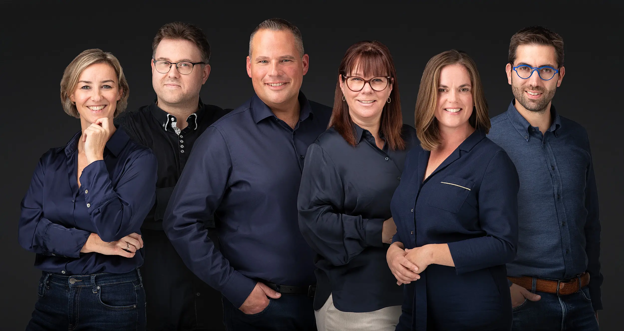 Modulaire groepsfoto