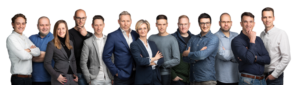 Aanpasbare Groepsfoto IT-bedrijf