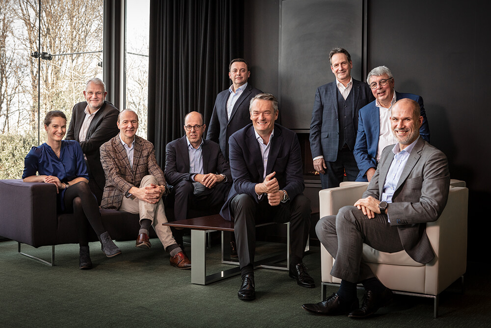 Groepsfoto directieteam Macadam