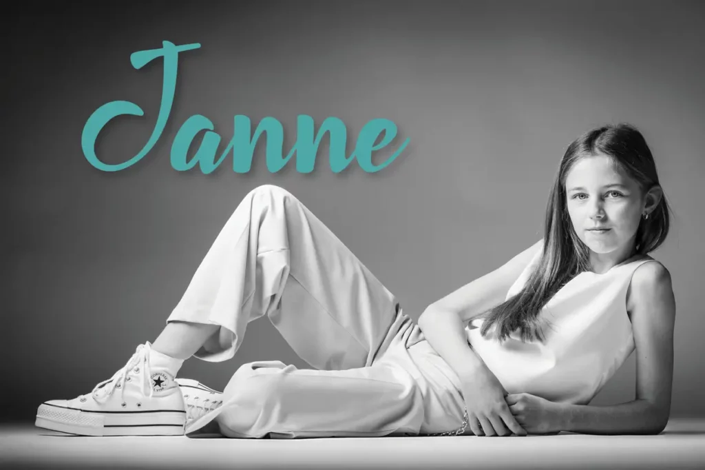 Vriendenkaartje plechtige communie Janne